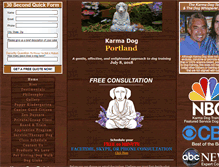 Tablet Screenshot of karmadogtrainingportland.com